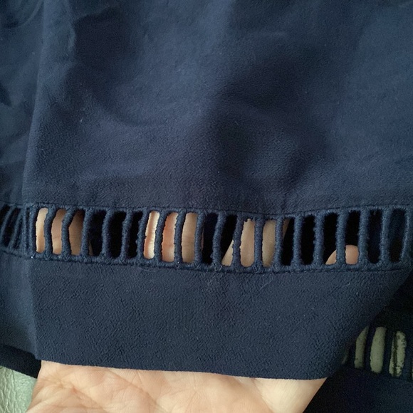 Rebecca Taylor Navy Ladder Stitch Shorts💙💙💙 - Picture 5 of 9